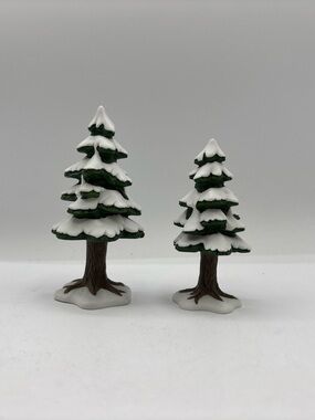 Dept 56 1990 Vintage Heritage Village - Village Small Porcelain Pines 5251-5 EUC